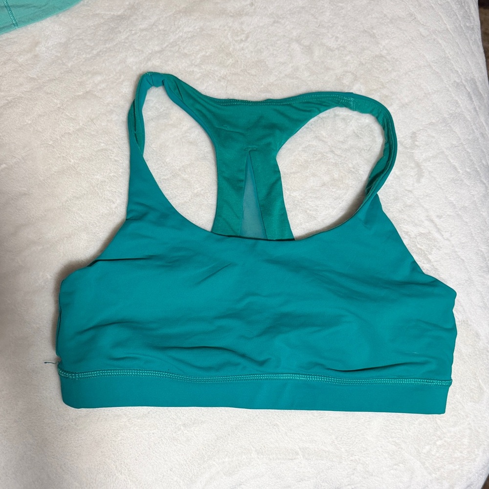 Teal invigorate Sports Bra
